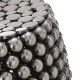 Moura Silver Finish Beaded Stool