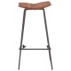 Shoreditch Wood And Black Metal Bar Stool