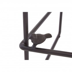 Shoreditch Wood And Black Metal Bar Stool