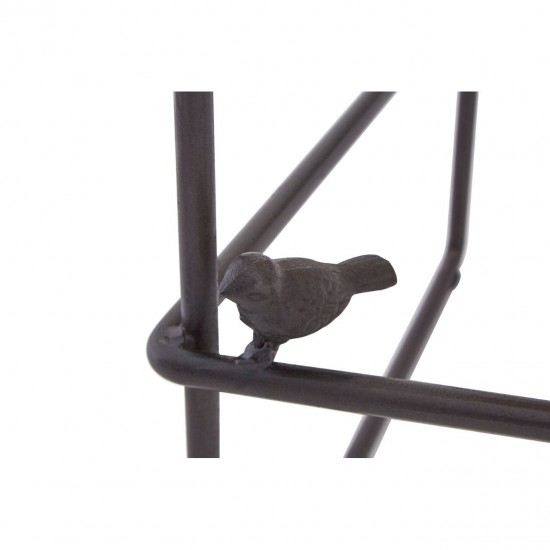 Shoreditch Wood And Black Metal Bar Stool