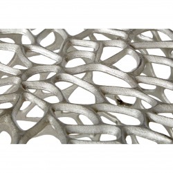 Moura Silver Finish Stools - Tables