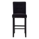 Beaumont Black Button Back Bar Chair