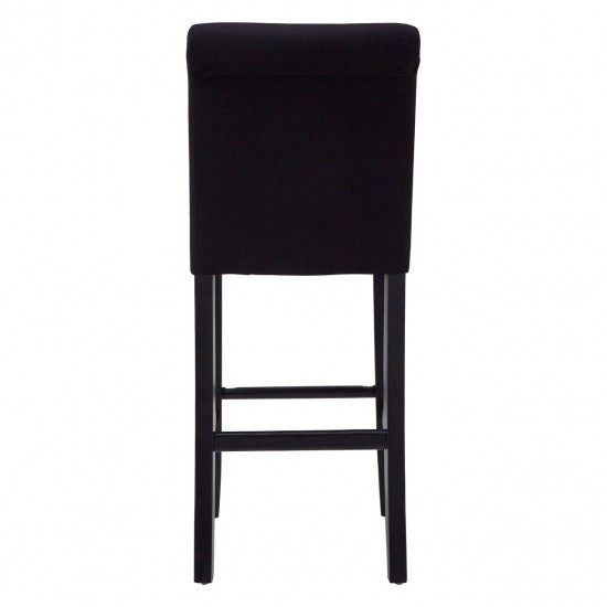 Beaumont Black Button Back Bar Chair