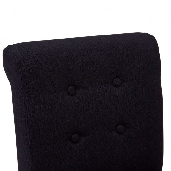 Beaumont Black Button Back Bar Chair