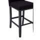 Beaumont Black Button Back Bar Chair
