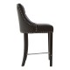 Beaumont Black Faux Leather Button Bar Chair