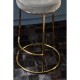Lexington Grey Velvet Bar Stool