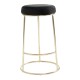 Lexington Black Velvet Bar Stool