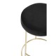 Lexington Black Velvet Bar Stool
