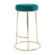 Lexington Green Velvet Bar Stool