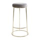 Lexington Tall Grey Velvet Bar Stool