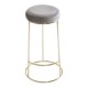 Lexington Tall Grey Velvet Bar Stool