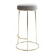 Lexington Tall Grey Velvet Bar Stool