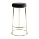Lexington Tall Black Velvet Bar Stool