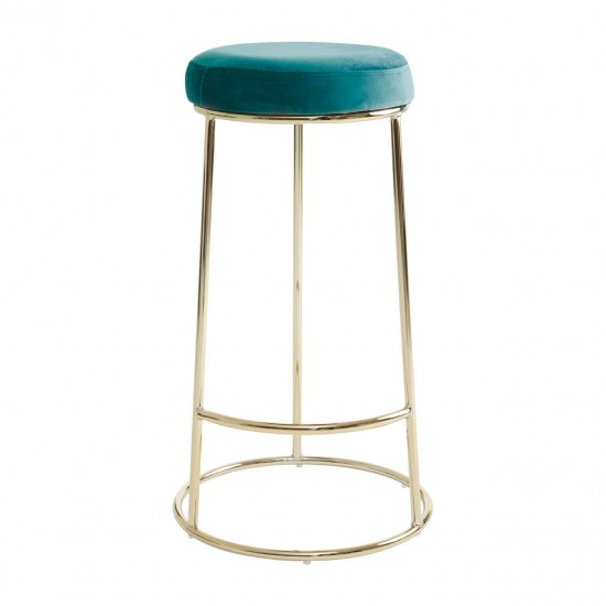 Lexington Tall Green Velvet Bar Stool