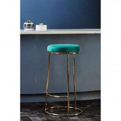 Lexington Tall Green Velvet Bar Stool