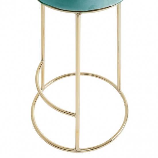 Lexington Tall Green Velvet Bar Stool