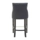 Beaumont Tall Black Faux Leather Bar Chair