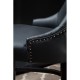 Beaumont Tall Black Faux Leather Bar Chair