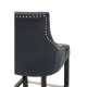 Beaumont Tall Black Faux Leather Bar Chair