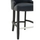 Beaumont Tall Black Faux Leather Bar Chair