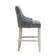 Beaumont Tall Grey Faux Leather Bar Chair