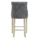 Beaumont Tall Grey Faux Leather Bar Chair