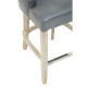 Beaumont Tall Grey Faux Leather Bar Chair