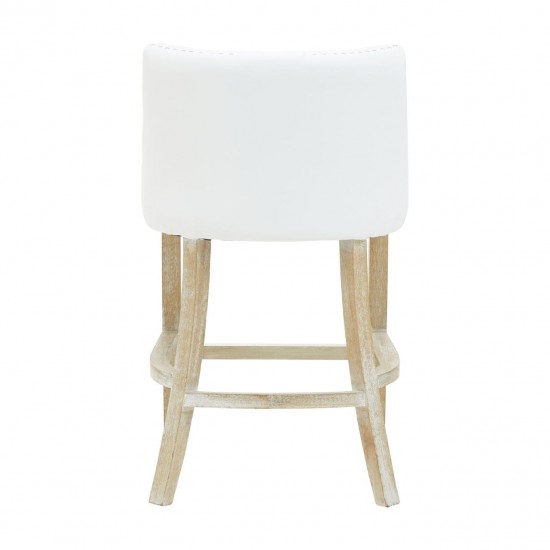 Beaumont Ivory Faux Leather Bar Chair