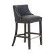 Beaumont Black Faux Leather Bar Chair