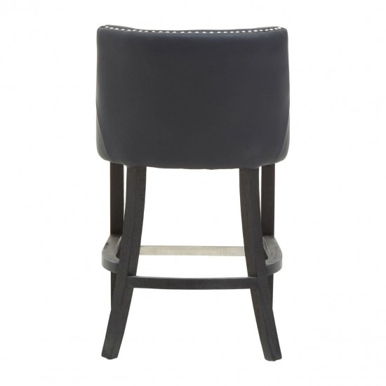 Beaumont Black Faux Leather Bar Chair