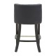 Beaumont Black Faux Leather Bar Chair