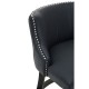 Beaumont Black Faux Leather Bar Chair