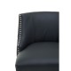 Beaumont Black Faux Leather Bar Chair