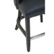 Beaumont Black Faux Leather Bar Chair