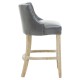 Beaumont Grey Faux Leather Bar Chair
