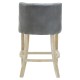 Beaumont Grey Faux Leather Bar Chair