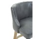 Beaumont Grey Faux Leather Bar Chair