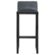 Sigtuna Black Teak Bar Stool