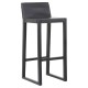 Sigtuna Black Teak Bar Stool
