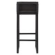 Sigtuna Black Teak Bar Stool