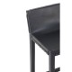 Sigtuna Black Teak Bar Stool