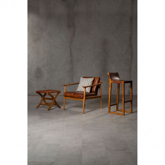 Sigtuna Teak Bar Stool