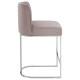Albany Grey Velvet And Chrome Bar Chair