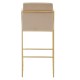 Albany Soft Pink Velvet And Gold Bar Chair