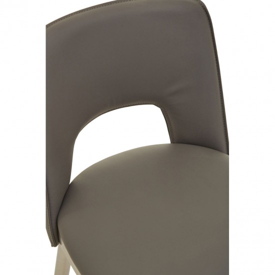 Lexington Grey Leather Bar Chair