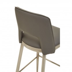 Lexington Grey Leather Bar Chair