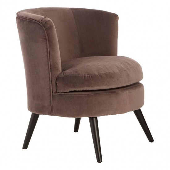 Miami Grey Velvet Accent Chair