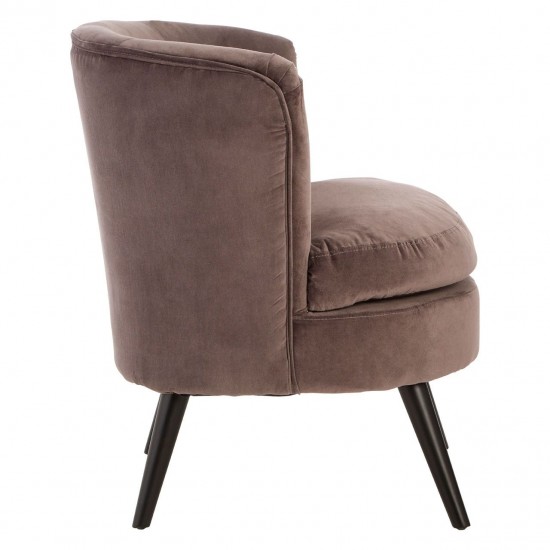 Miami Grey Velvet Accent Chair