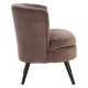Miami Grey Velvet Accent Chair
